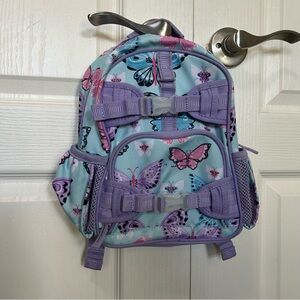 Pottery Barn Kids Mackenzie Mini Backpack Butterfly Toddler Girls Purple Blue